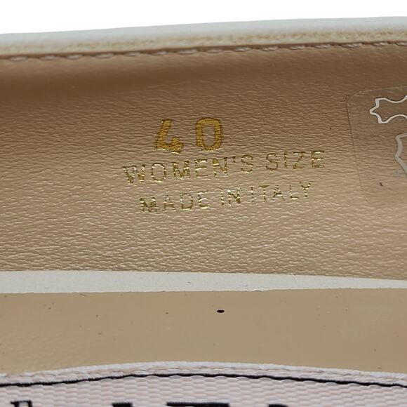 Roger Vivier Gommettine Ball Leather Ballet Flats in Beige IT 40 US 10 $750 - Picture 7 of 8